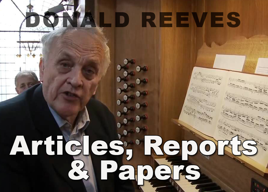 Donald Reeves - Articles, Reports & Papers